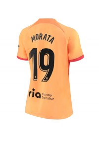 Fotbalové Dres Atletico Madrid Alvaro Morata #19 Dámské Třetí Oblečení 2022-23 Krátký Rukáv